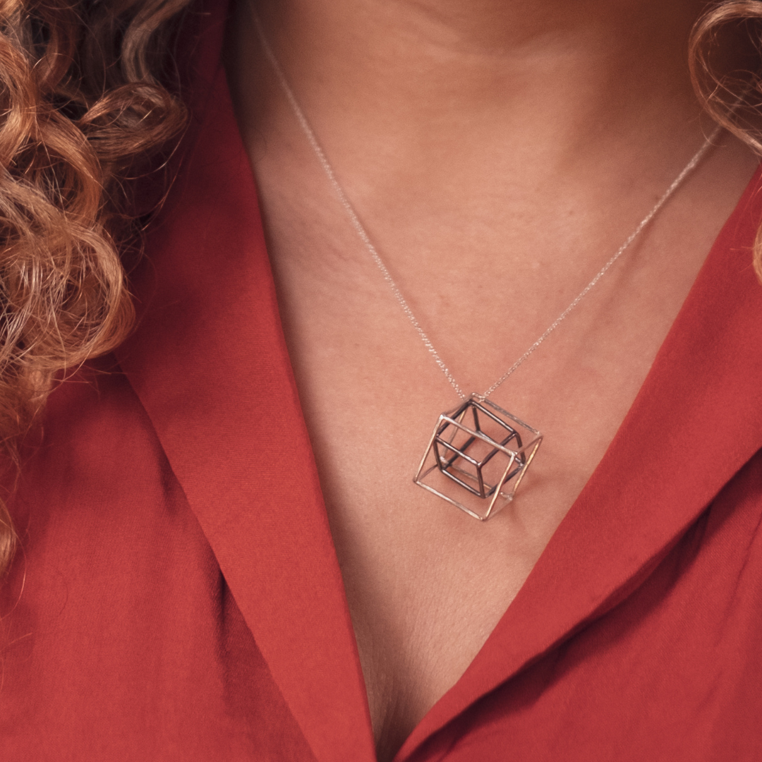 Cube on Cube Necklace